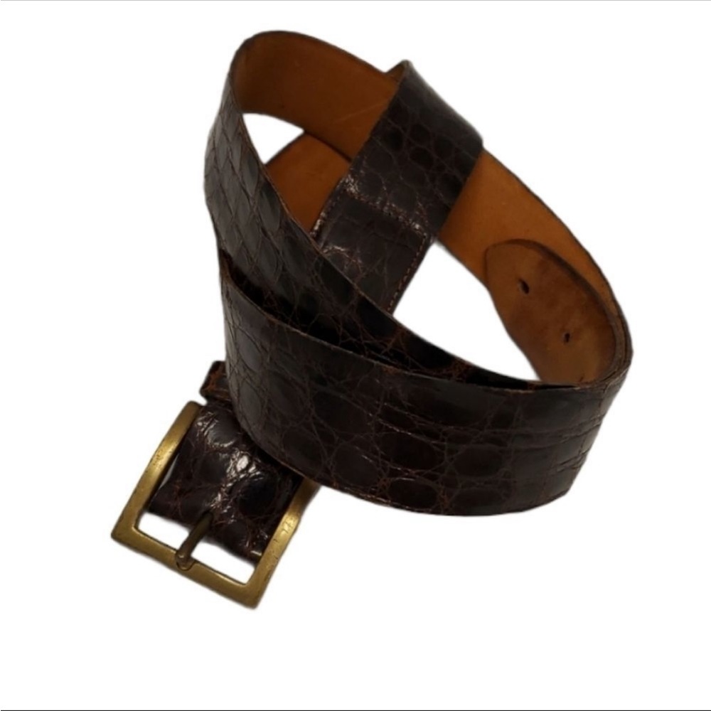 Expanso Brown Crocodile Belt
